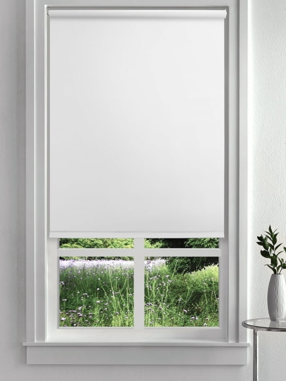 NEW-Mainstays Blackout &Light filtering Tear-to-Fit Roller Shade 25-37.25 Wide